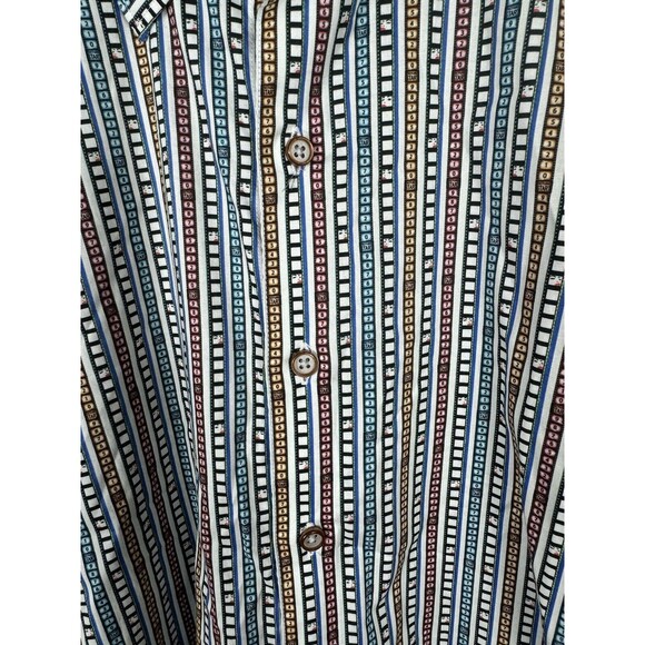 Robert Graham Final Edit Classic Fit Button-Up Shirt Men's Size Large Multi Geo - Picture 2 of 8
